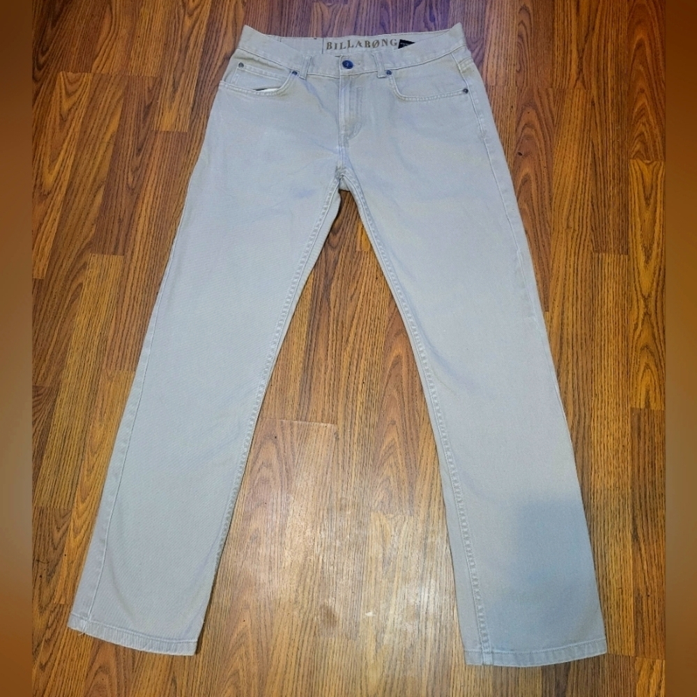 Billabong Alder Mens Light Brown Jeans W32 L32 Narrow Straight Leg Fit B16